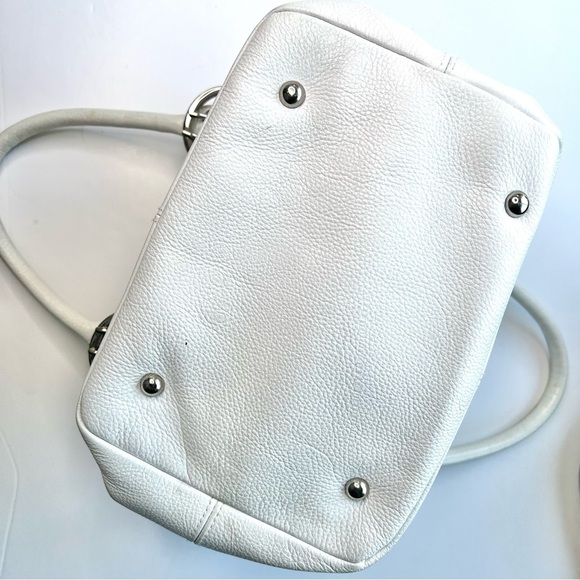 TIGNANELLO WHITE LEATHER BAG MINI BAG Y2K HANDBAG - Picture 12 of 14